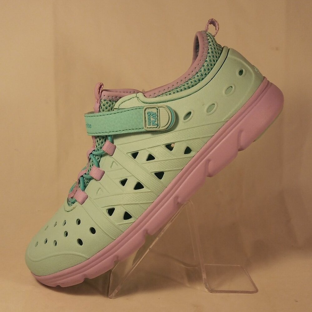 Stride Rite Phibian Sneakers Water Shoes Girls Size 3 Blue Purple Made 2 Play